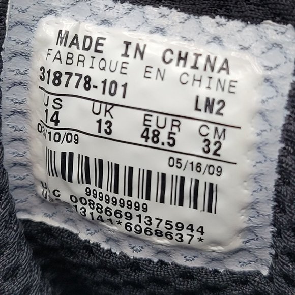 Nike Zoom Superbad Men's Football Cleats White and Black 318778-101 US Size 14 - Picture 8 of 8